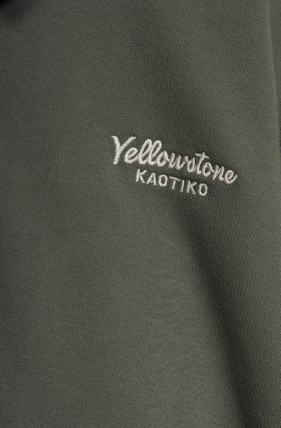 Sweat-shirt Bear YellowStone Old Green