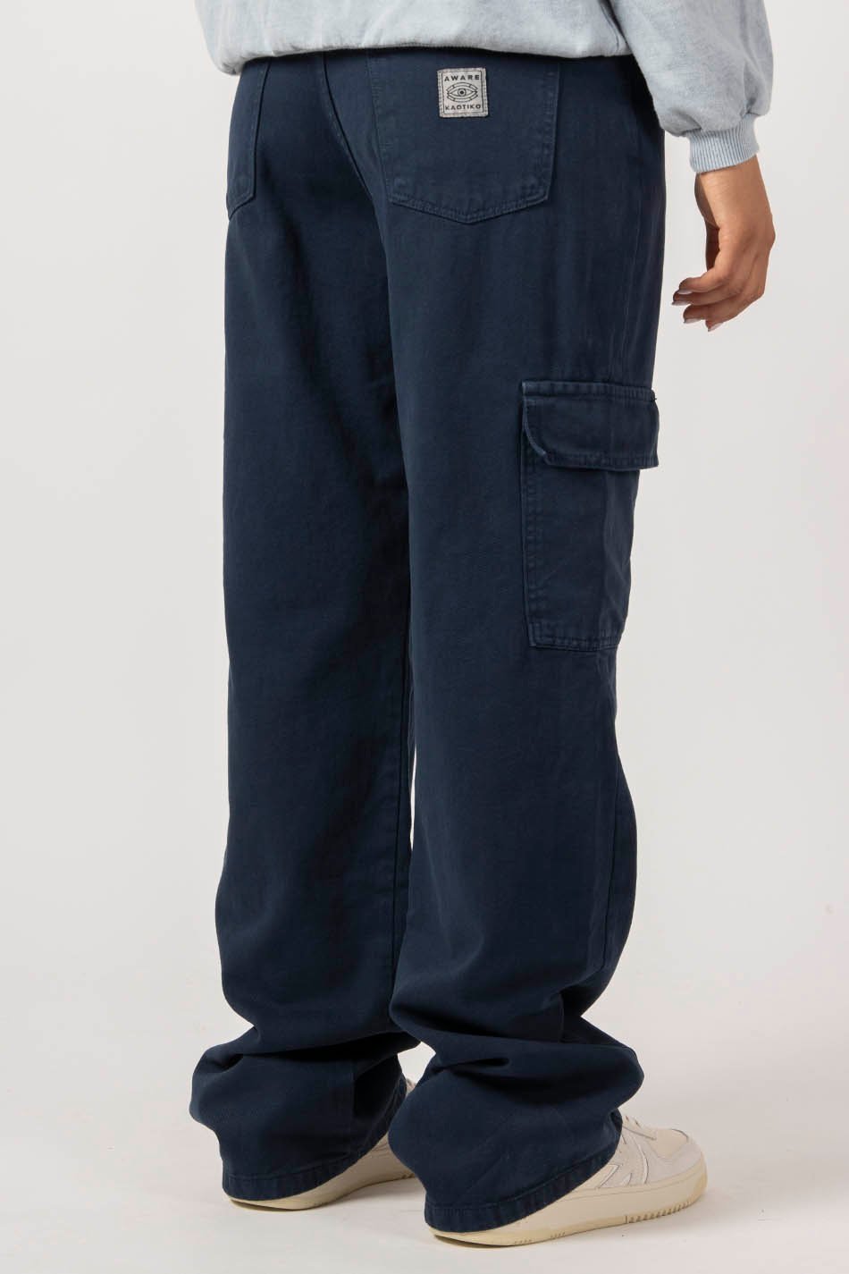 Pantalon Straight Cargo Navy