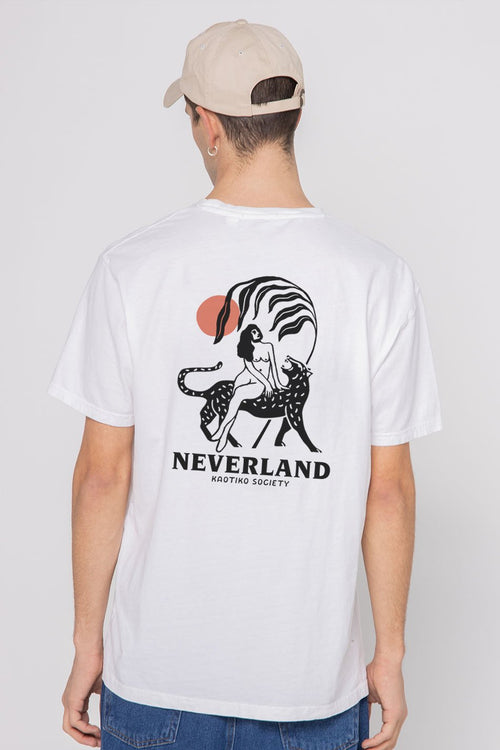 T-shirt Washed Neverland White