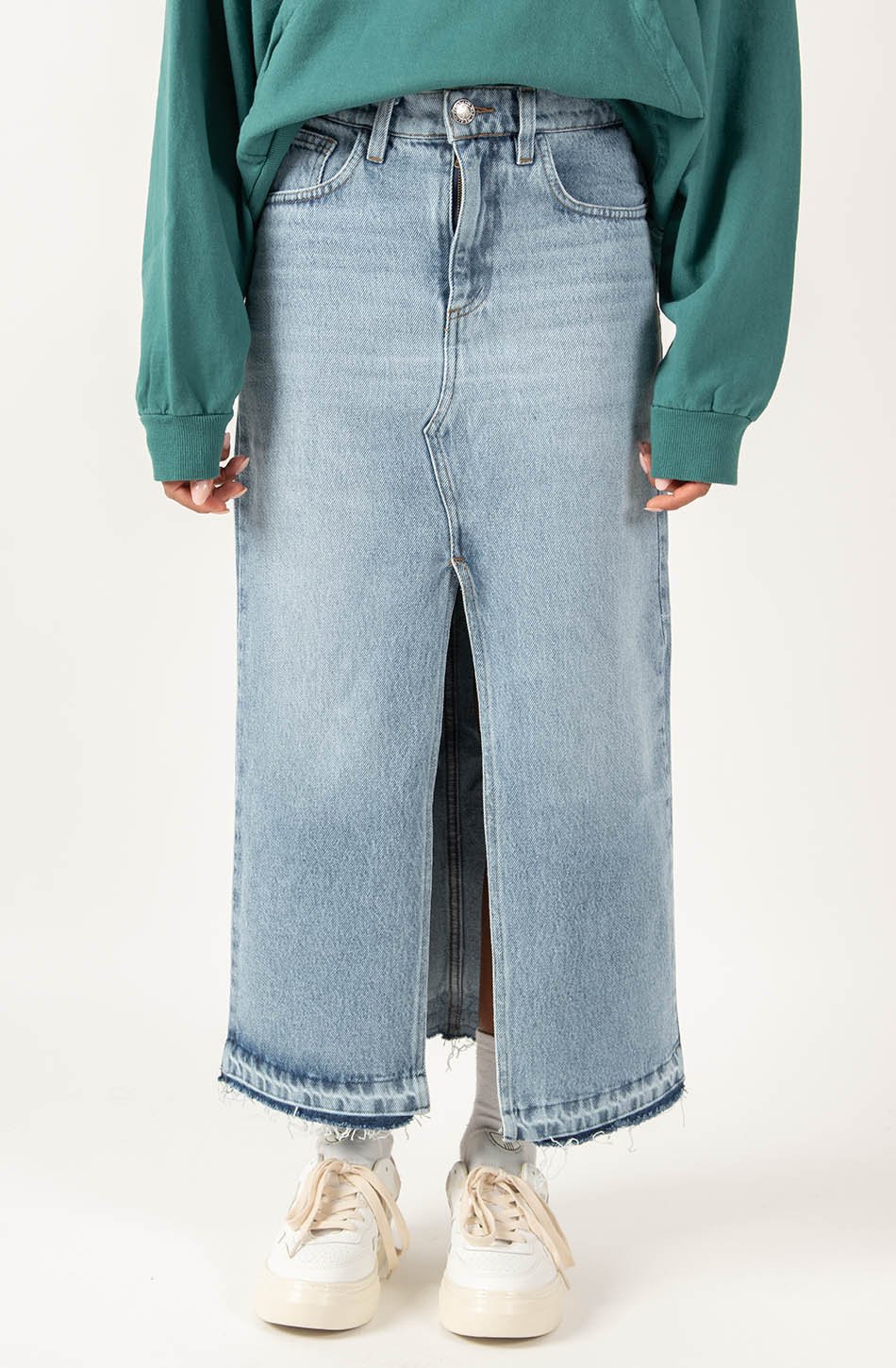 Long Denim Skirt