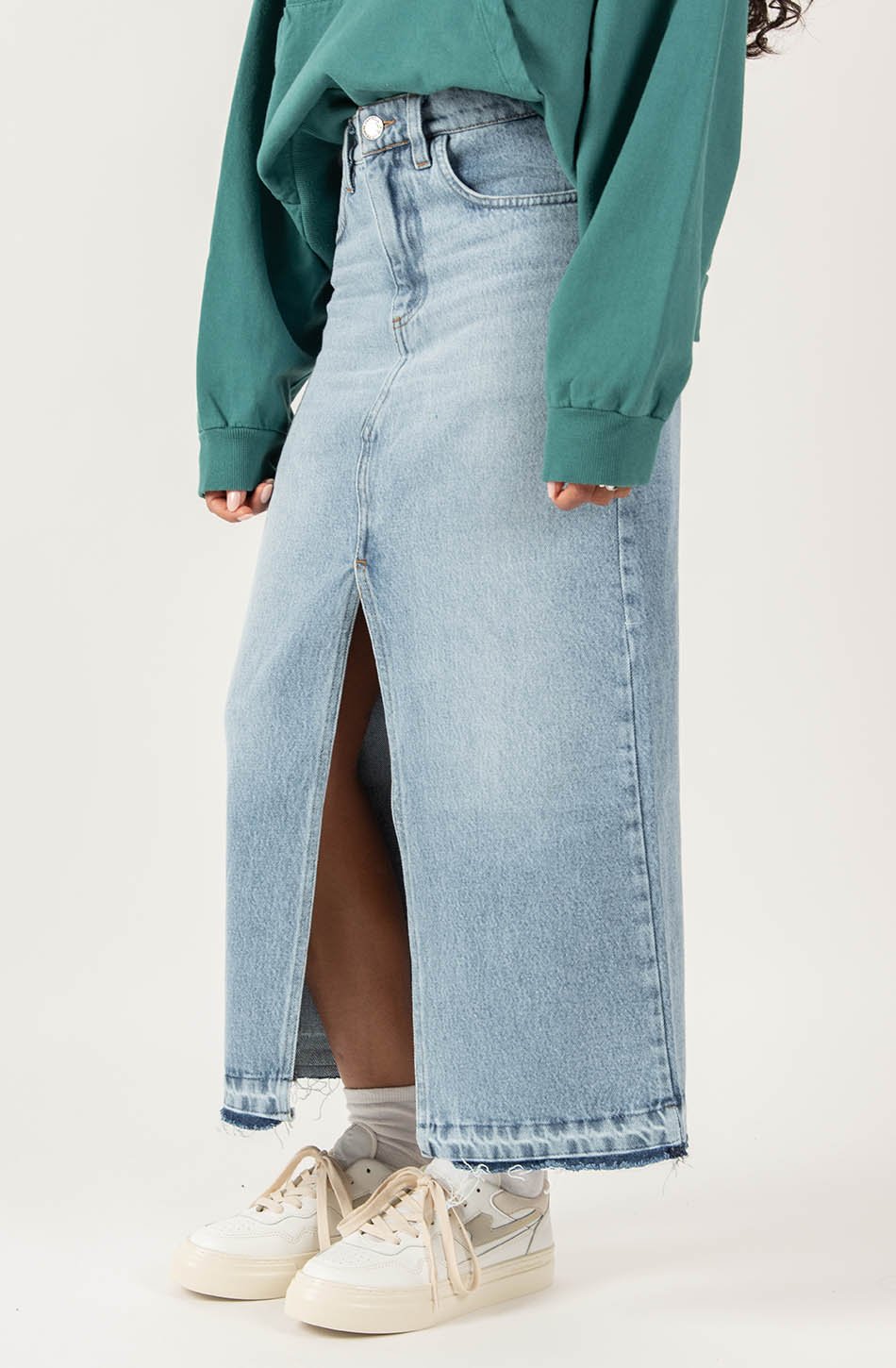 Long Denim Skirt