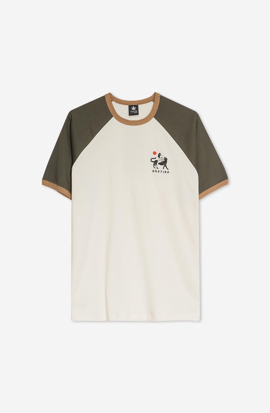 T-shirt Tiger Ivory/Army