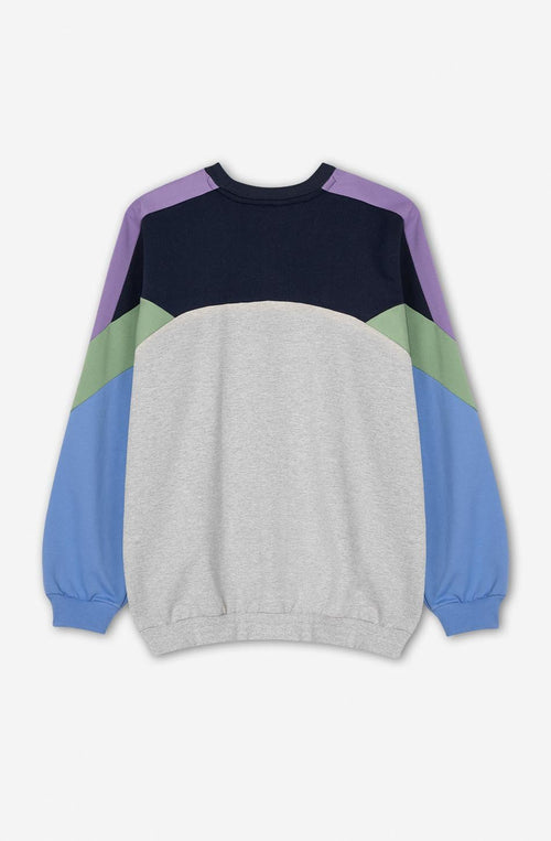 Sweatshirt Dru Ivory/ Navy/ Grape/ Blue Ink