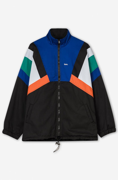 Retro Ski Jacke in Schwarz