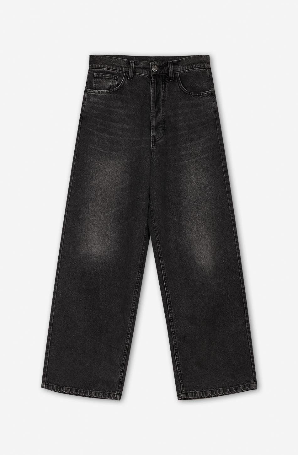 Losse Baggy Jeans in Schwarz