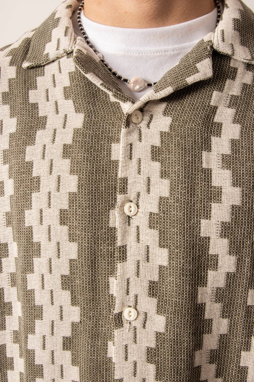 Chemise Ethnic Army/ Blanc cassé