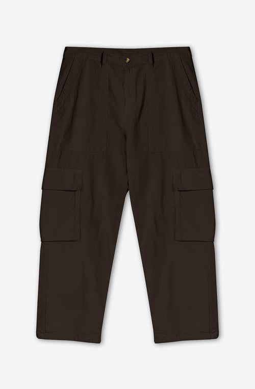 Pantalon Cargo Relaxed Canvas Brown