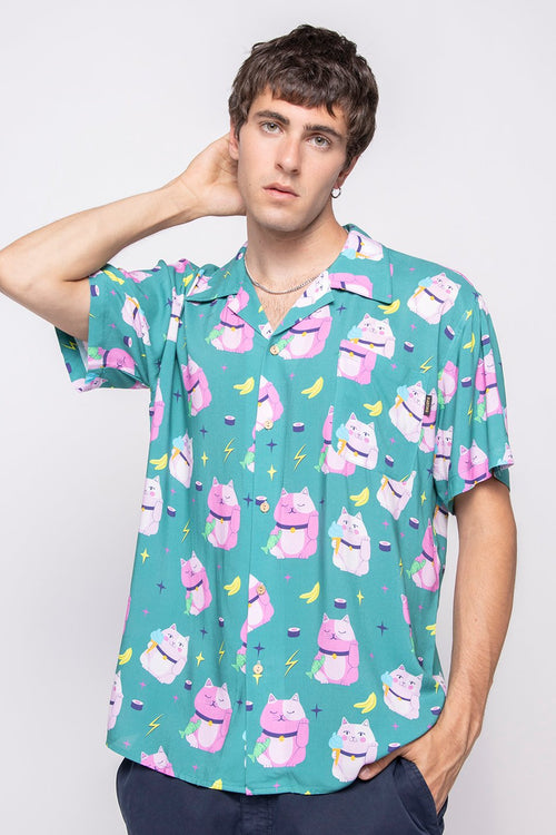 Camisa Cats Chinese Jade