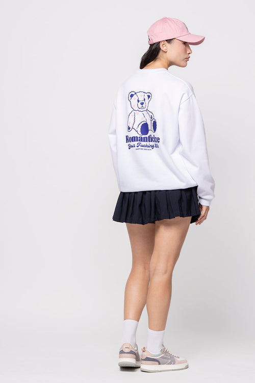 Sweat-shirt Loving Bear White