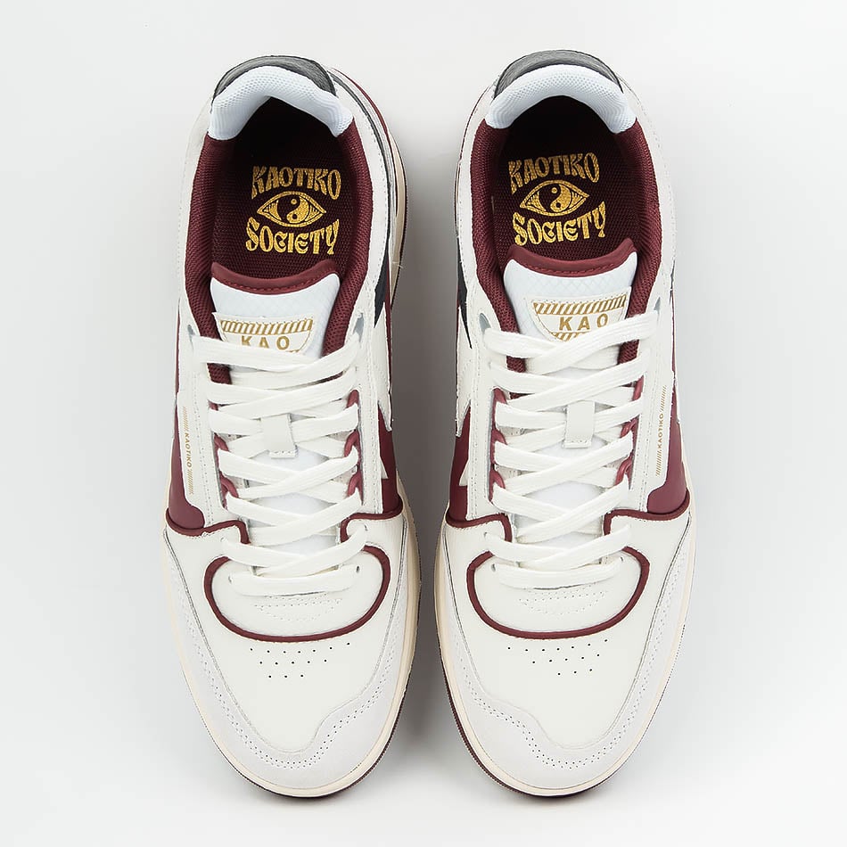 Zapatillas Kaotiko Boston Piping Off White / Burgundy