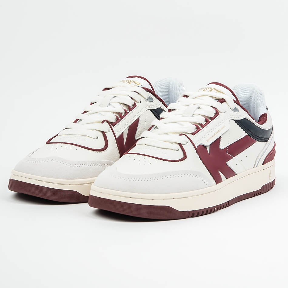 Baskets Kaotiko Boston Piping Off White / Burgundy