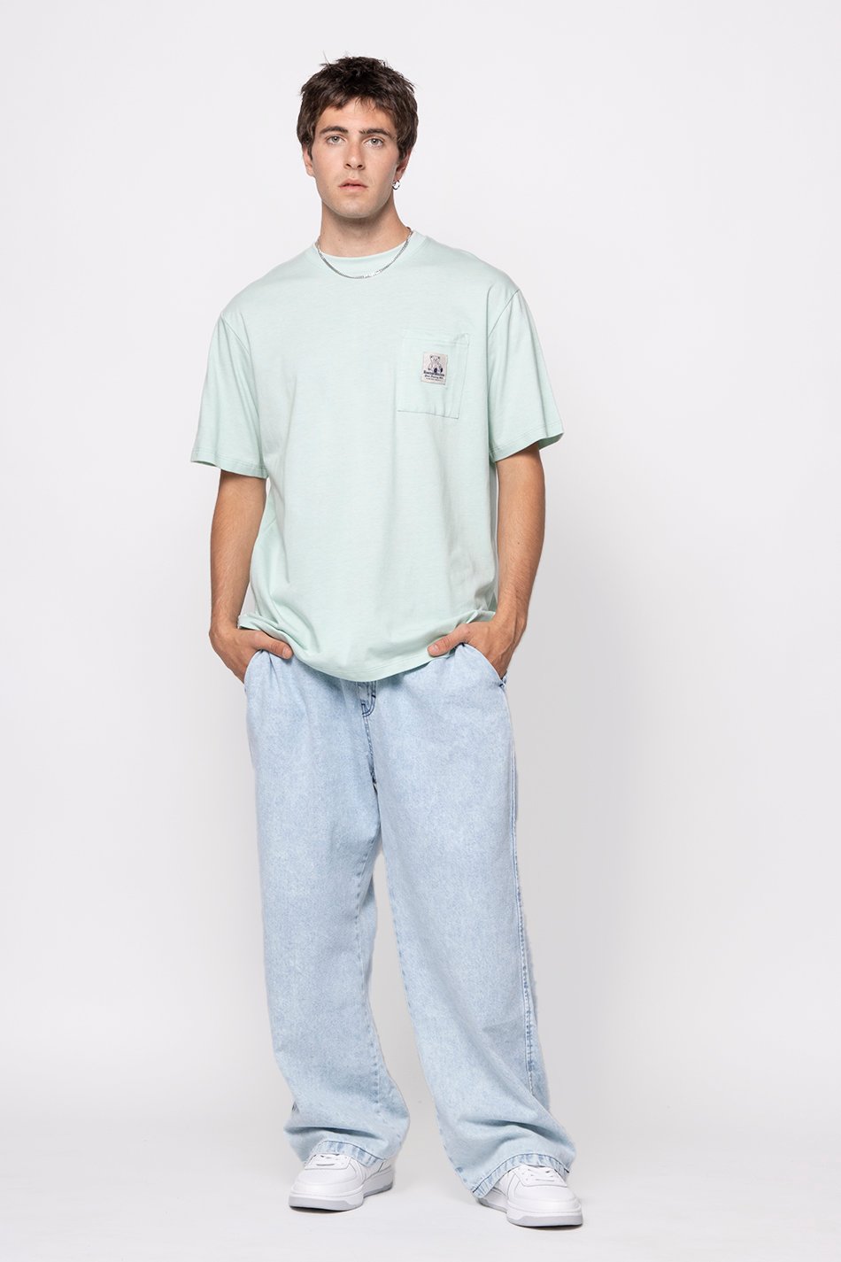 Tee-shirt Pocket Loving Bear Sweet Green