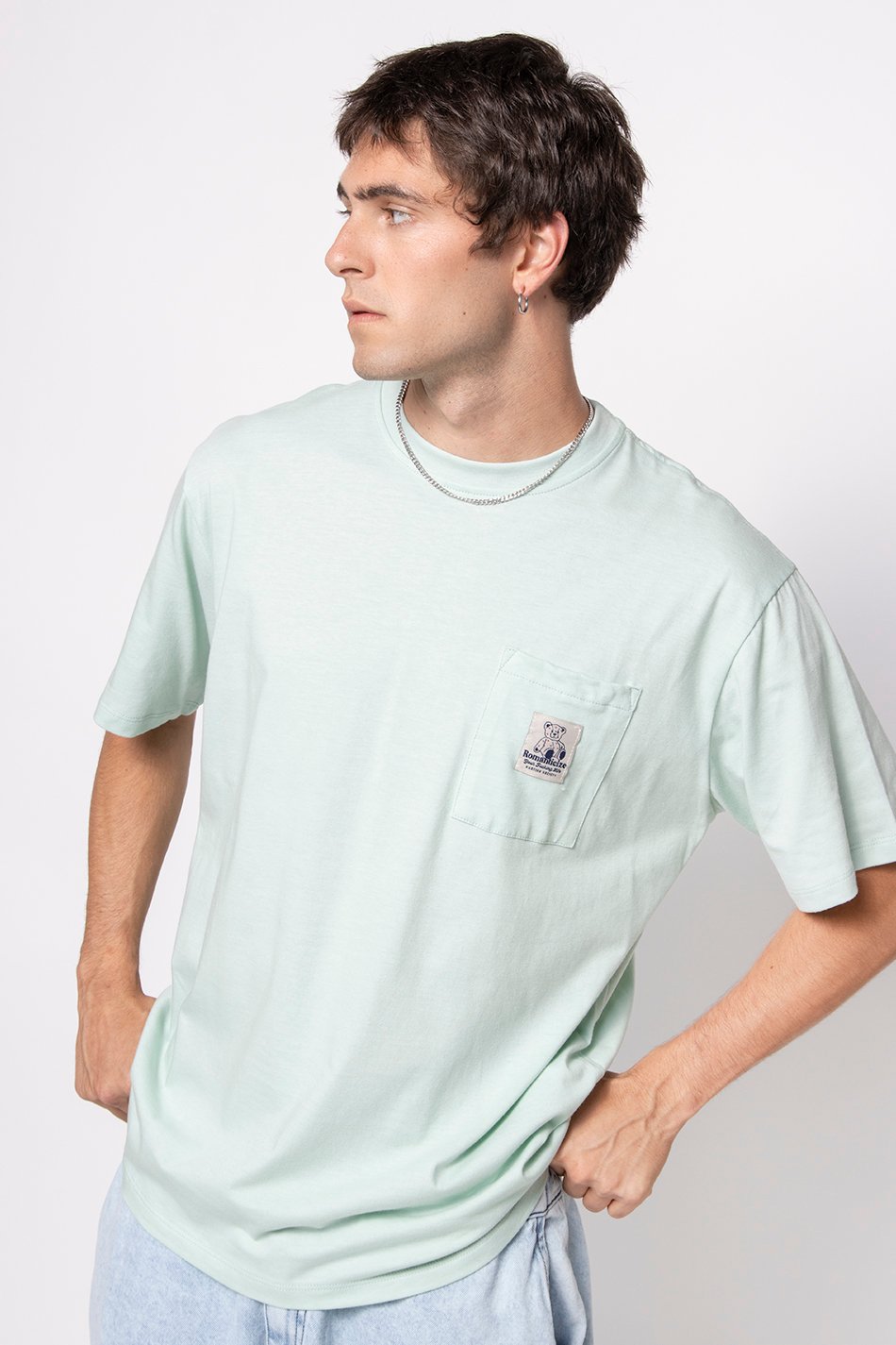 Tee-shirt Pocket Loving Bear Sweet Green