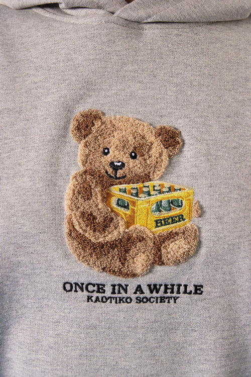 Sweatshirt Bear Beer Gris