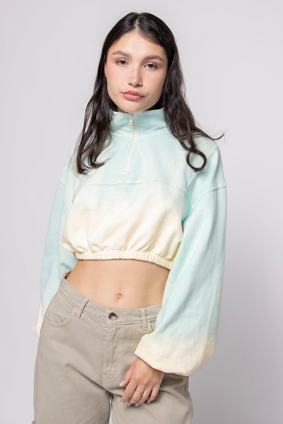 Sweat-shirt Tie-Dye Jolie Green