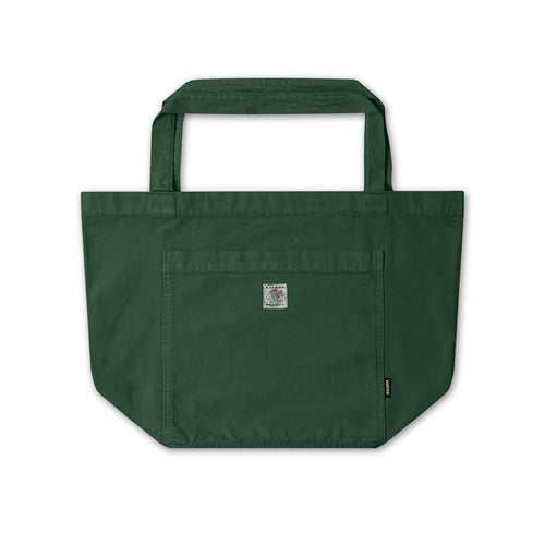 Einkaufstasche mit gewaschenem Look innen, grüner Pfeffer
