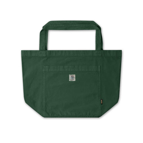 Tote Bag Aspect Délavé Intérieur Poivre Vert