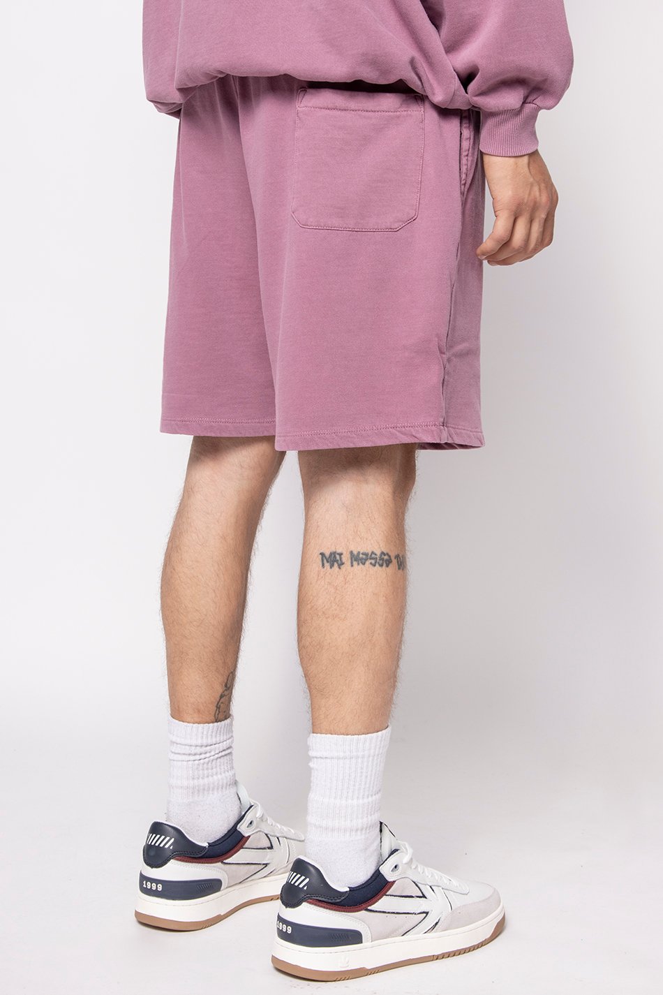 Burgundy Daylen Washed Bermuda Shorts