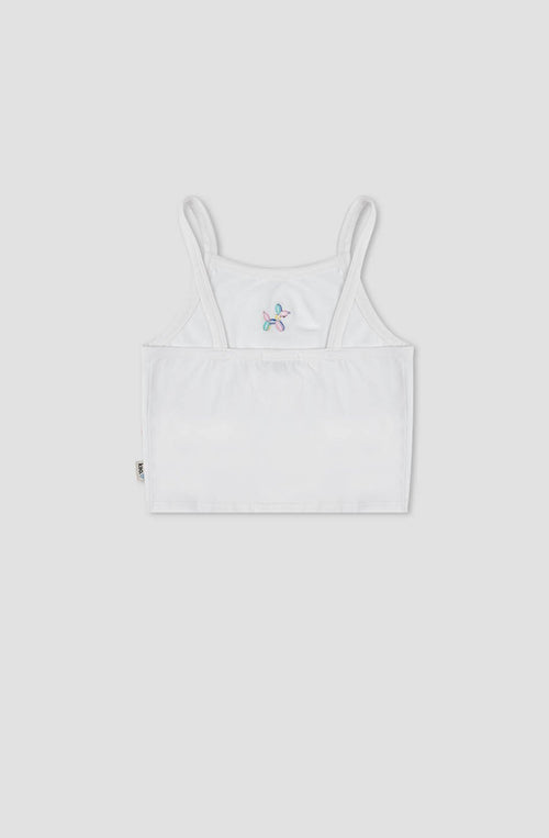 Top Lycra Balloon Puppy White