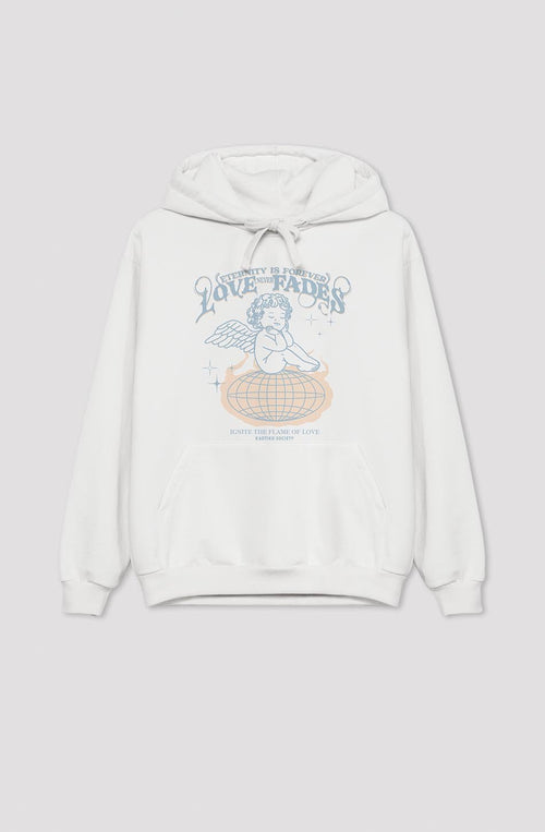 Sweatshirt Flame Of Love White