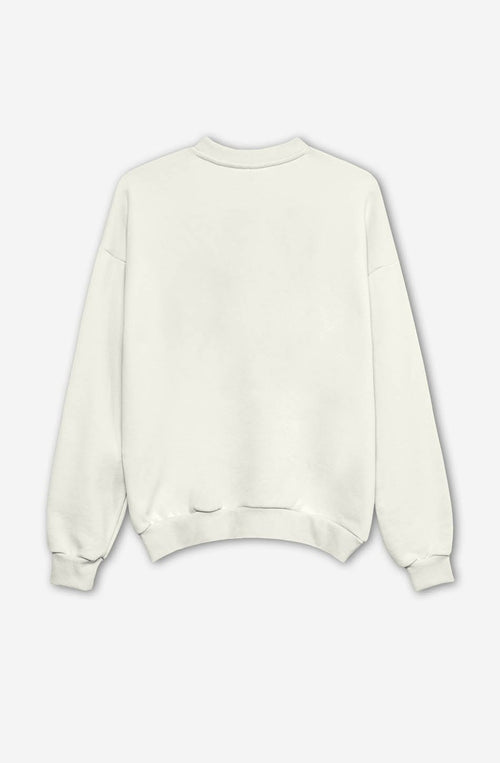 Sweatshirt Never Ending en coton biologique ivoire