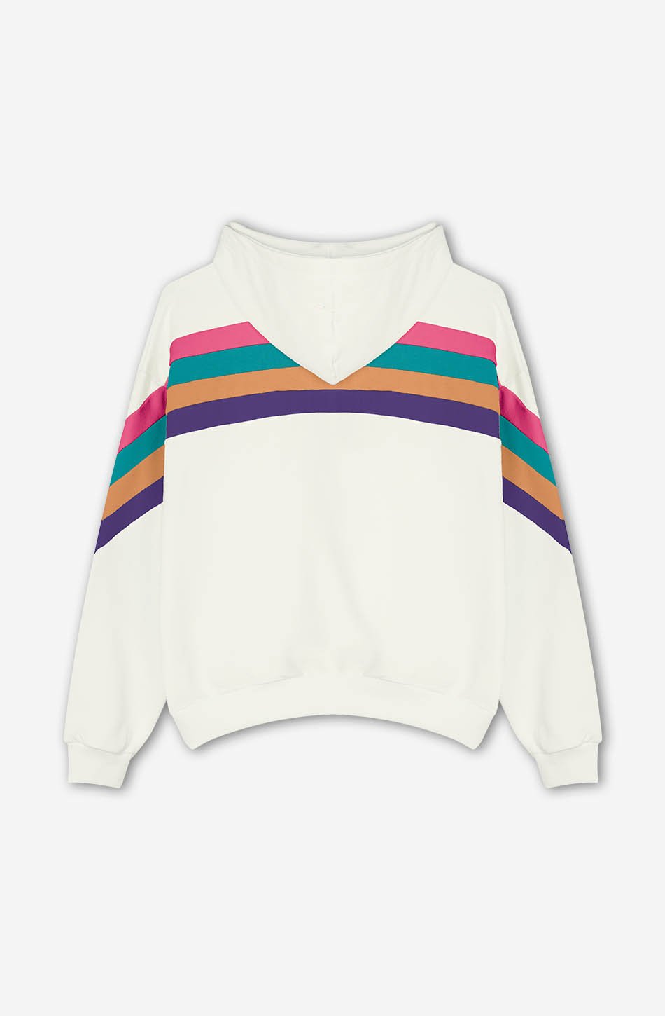 Sweatshirt Walker Ivory/ Fuchsia/ Émeraude