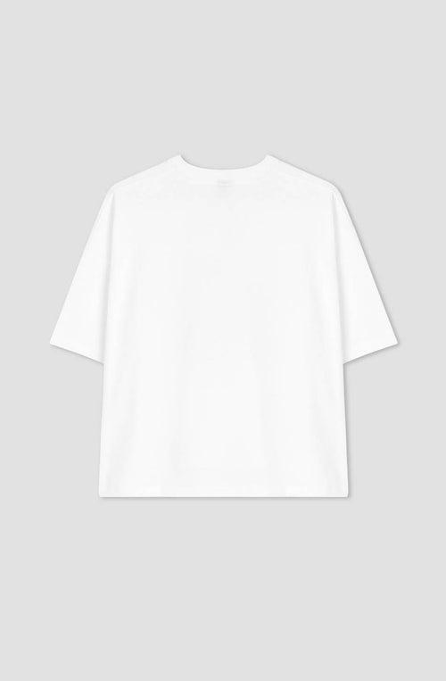 T-shirt Cropped Organic Cotton What's Your Key Weiß