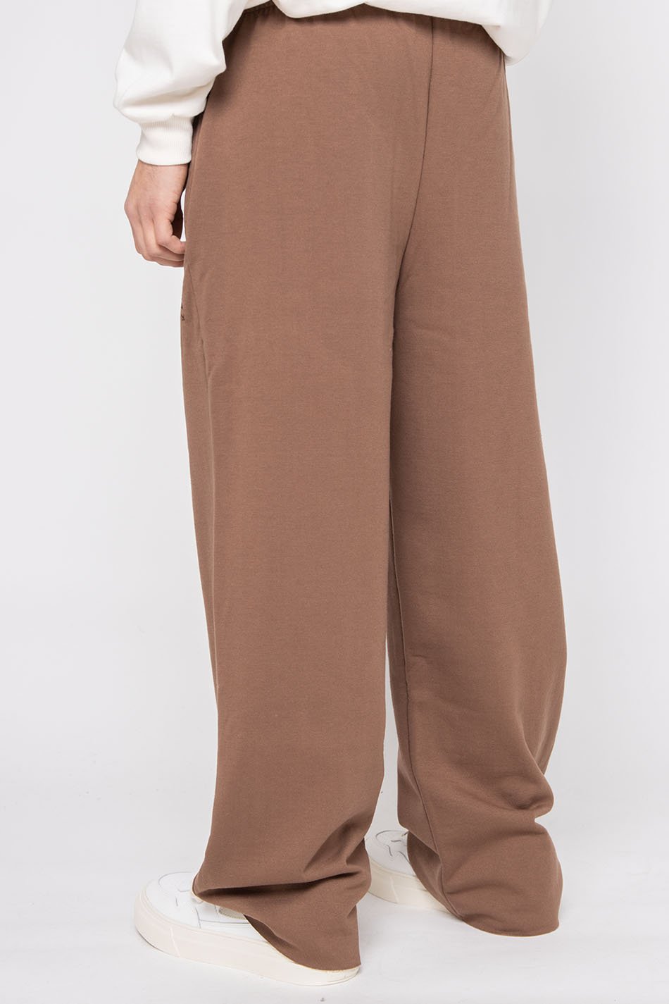 Jogginghose Wide Leg Braun