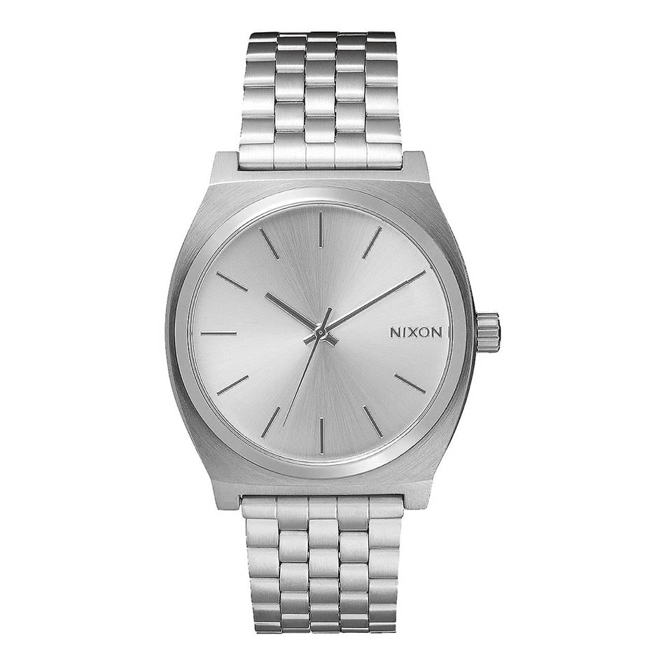 nixon time teller all silver