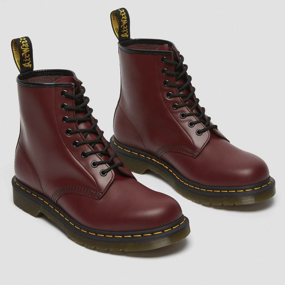 Bottes Dr Martens Cherry Red Smooth